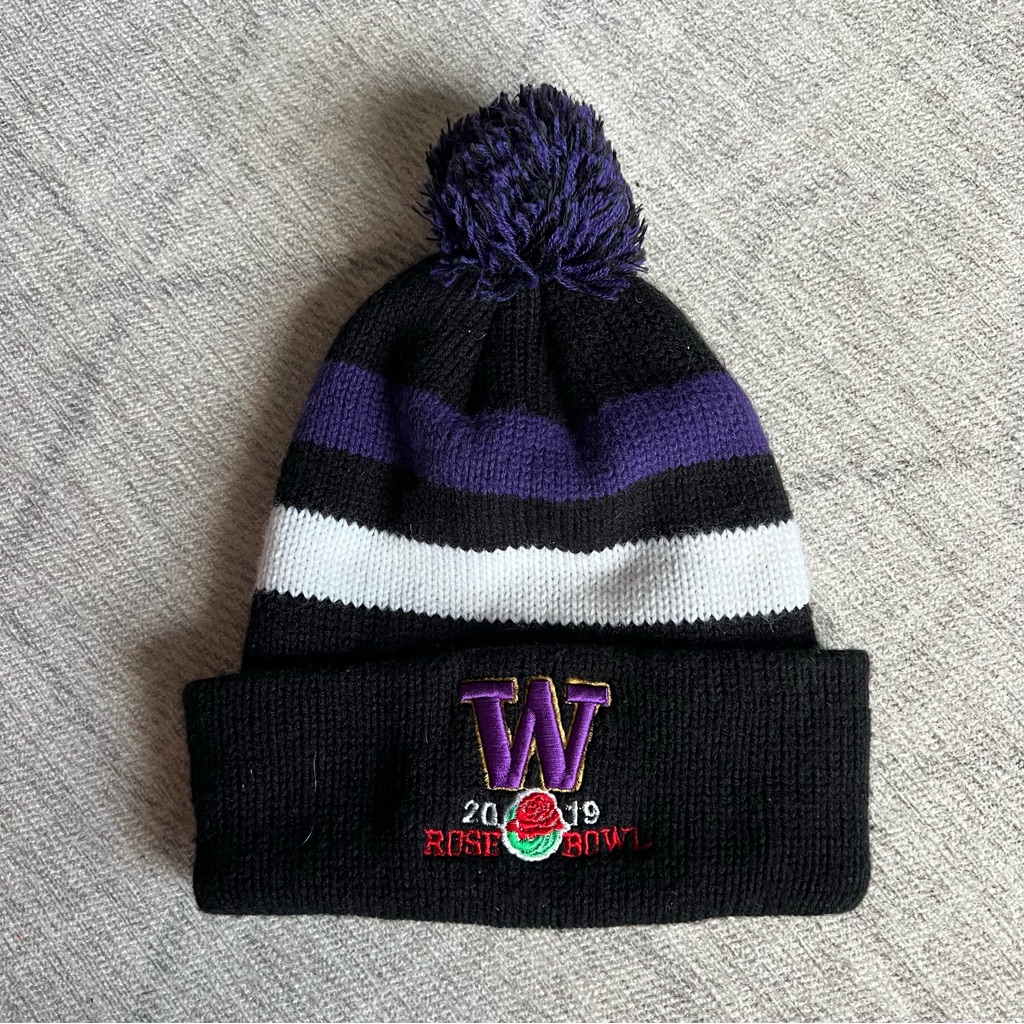 Ncaa University Of Washington Uw Huskies 2019 Rose Bowl Football Black Beanie